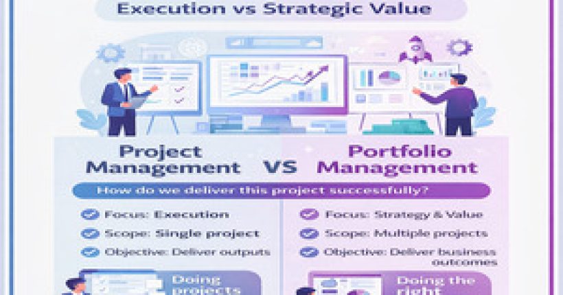 Project Management Vs Portfolio Management - Learnerskart Website