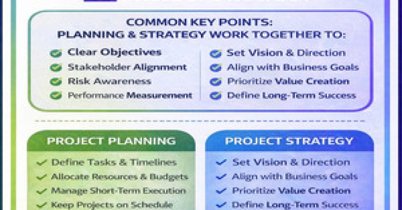 Project Plan Vs Project Strategy - Learnerskart Website